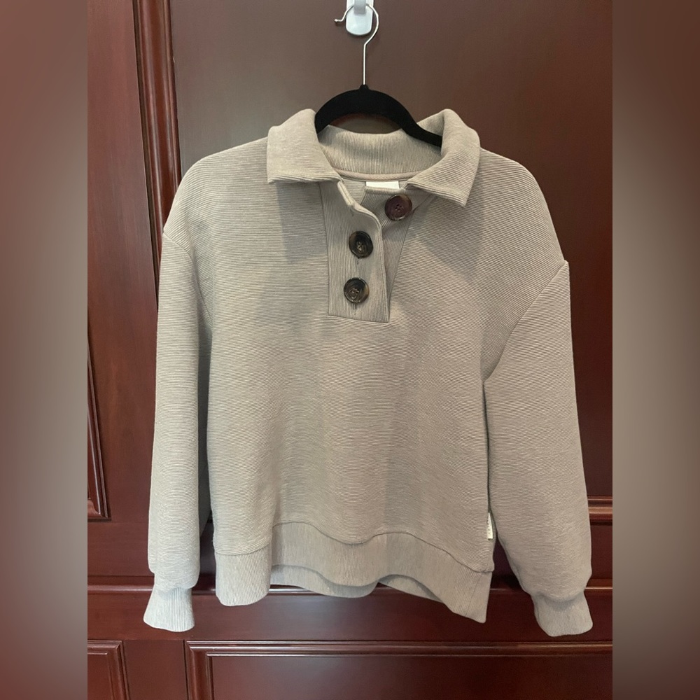 Varley button up sweater